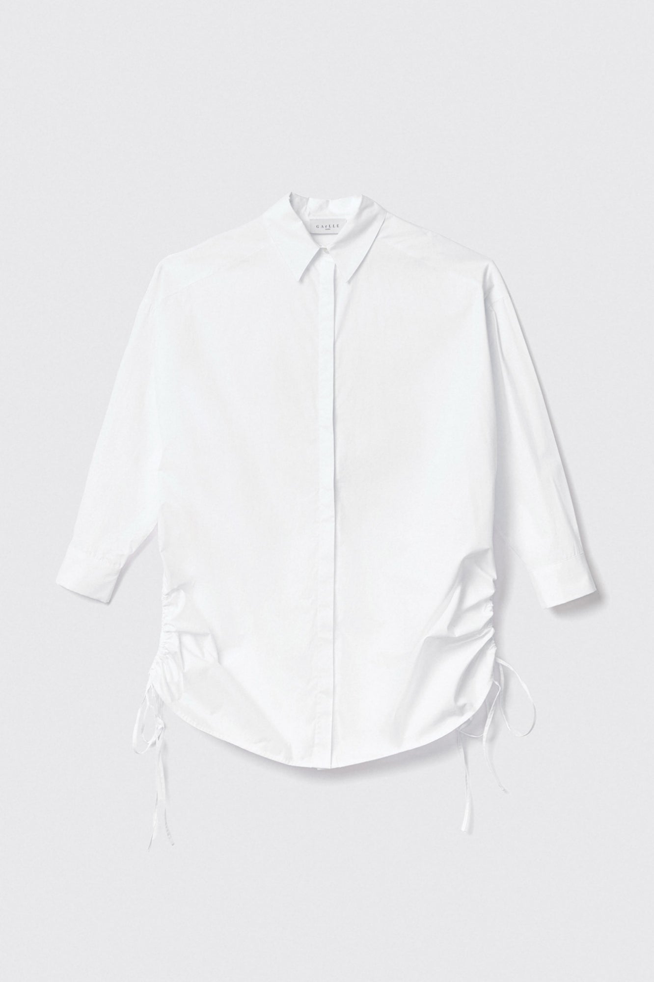 Camicia over con manica a kimono e ricamo - Gaëlle