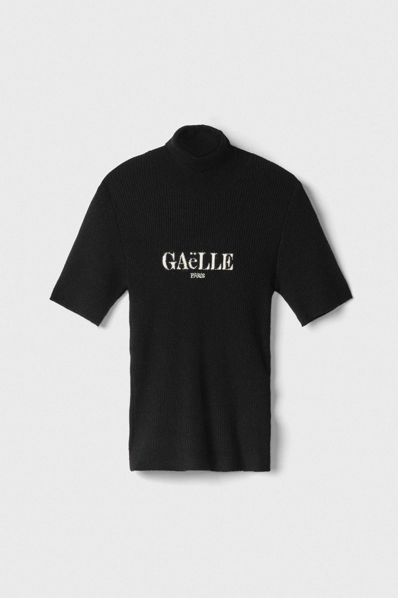 Pullover Lupetto In Maglia A Coste Mezza Manica - Gaëlle Paris