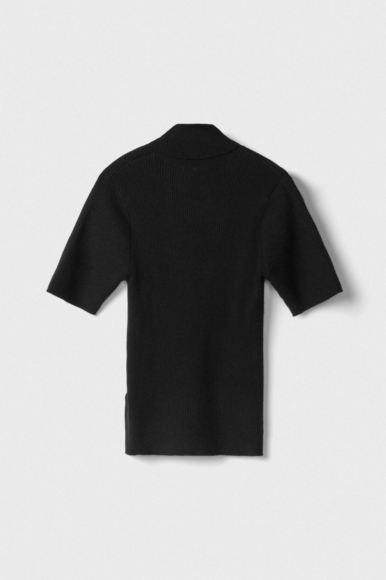 Pullover Lupetto In Maglia A Coste Mezza Manica - Gaëlle Paris