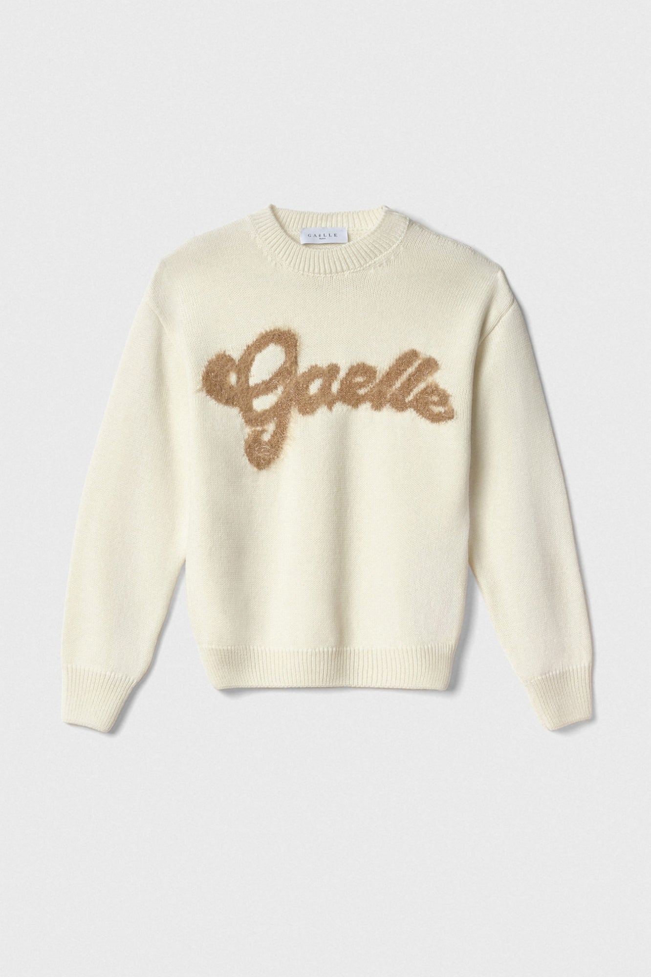 Pullover Cropped Con Logo Lurex - Gaëlle Paris