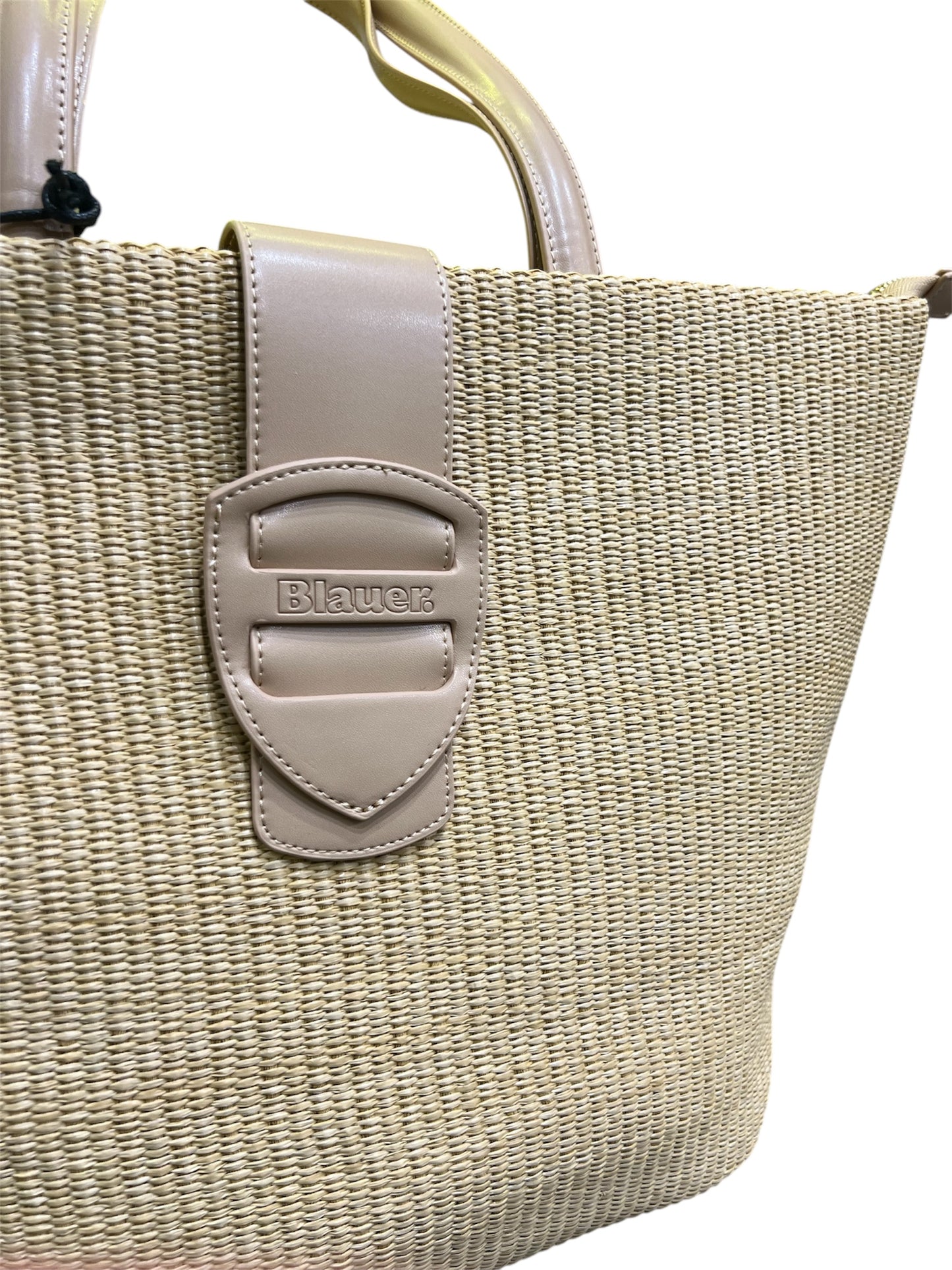 Shopper in rafia - Blauer