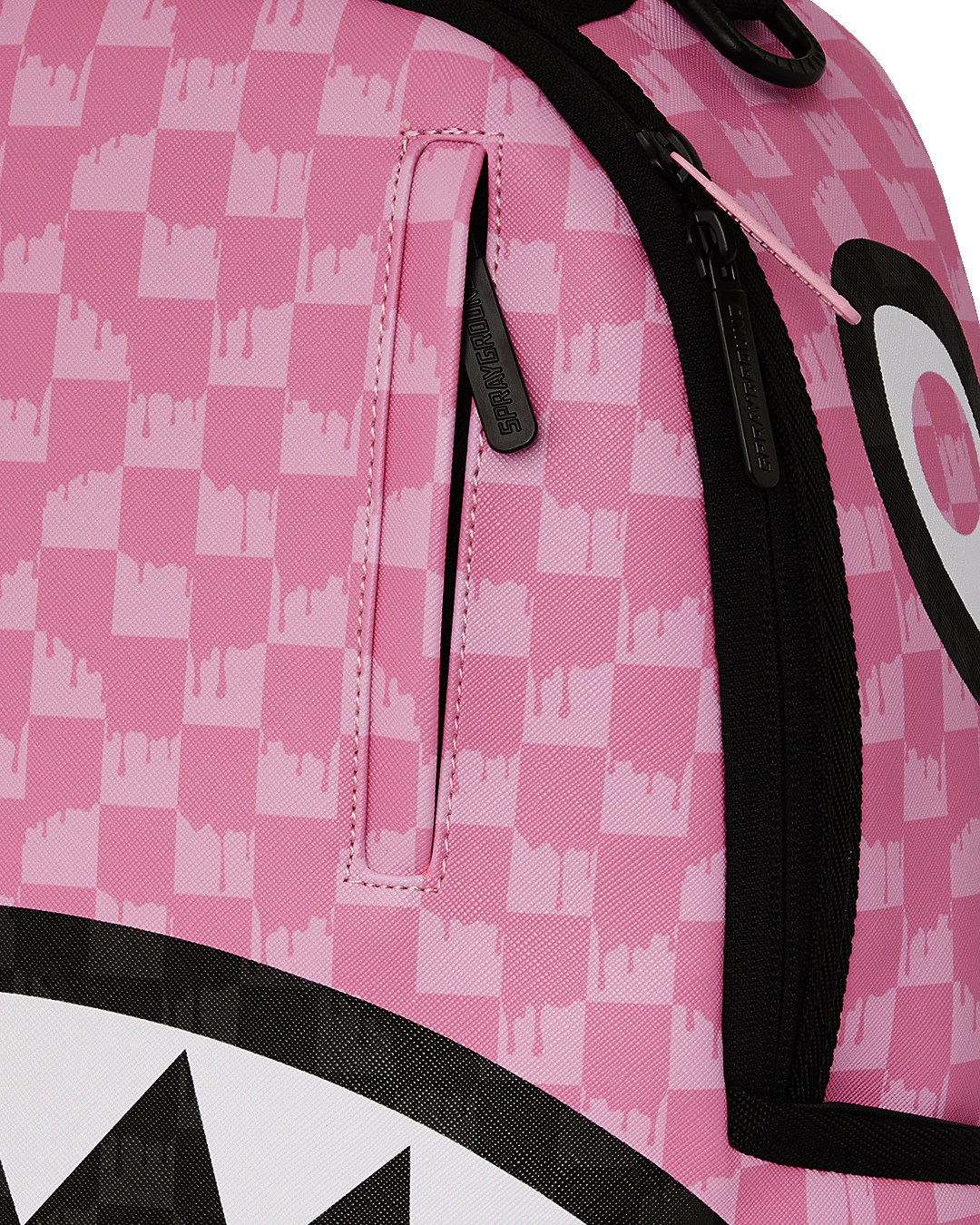 Zaino PINK AND BLACK DRIP CHECK DLXSV BACKPACK - Sprayground