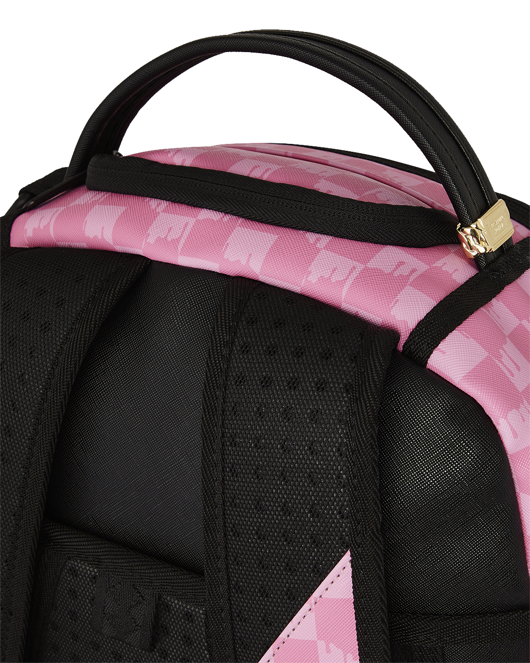 Zaino PINK AND BLACK DRIP CHECK DLXSV BACKPACK - Sprayground