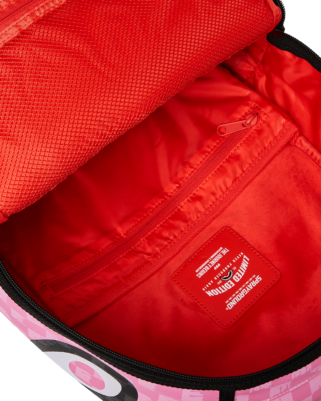 Zaino PINK AND BLACK DRIP CHECK DLXSV BACKPACK - Sprayground
