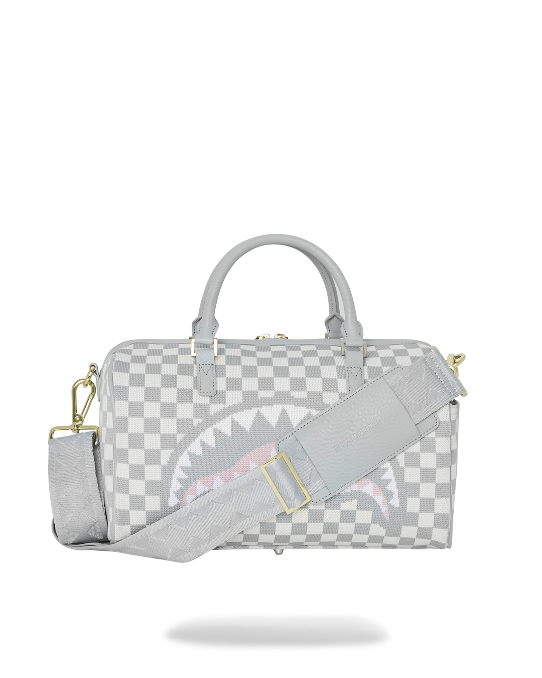 Bauletto knit shark in paris in cream mini duffle - Sprayground