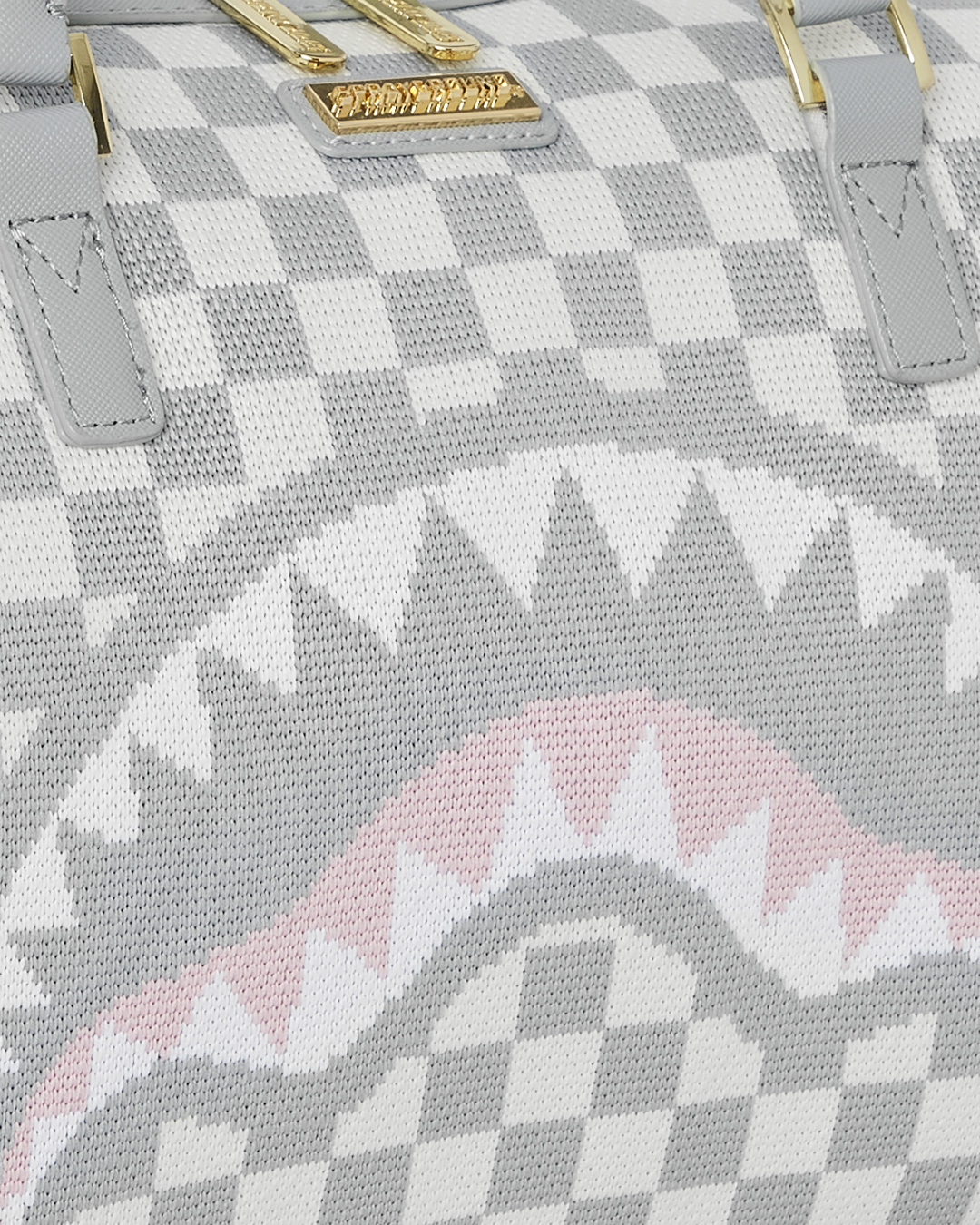 Bauletto knit shark in paris in cream mini duffle - Sprayground