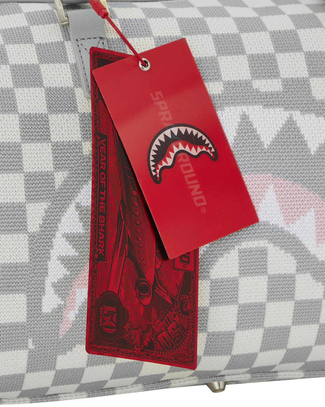 Bauletto knit shark in paris in cream mini duffle - Sprayground