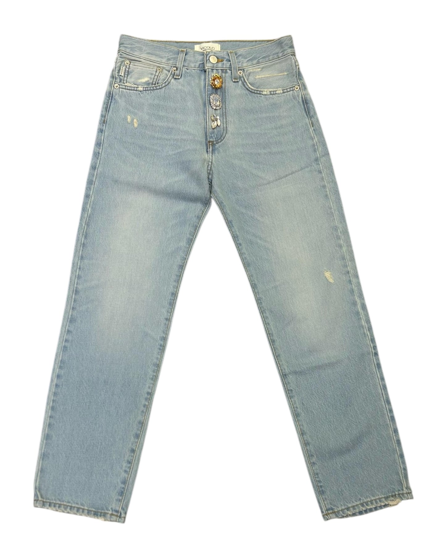 Jeans con bottoni gioiello - Vicolo