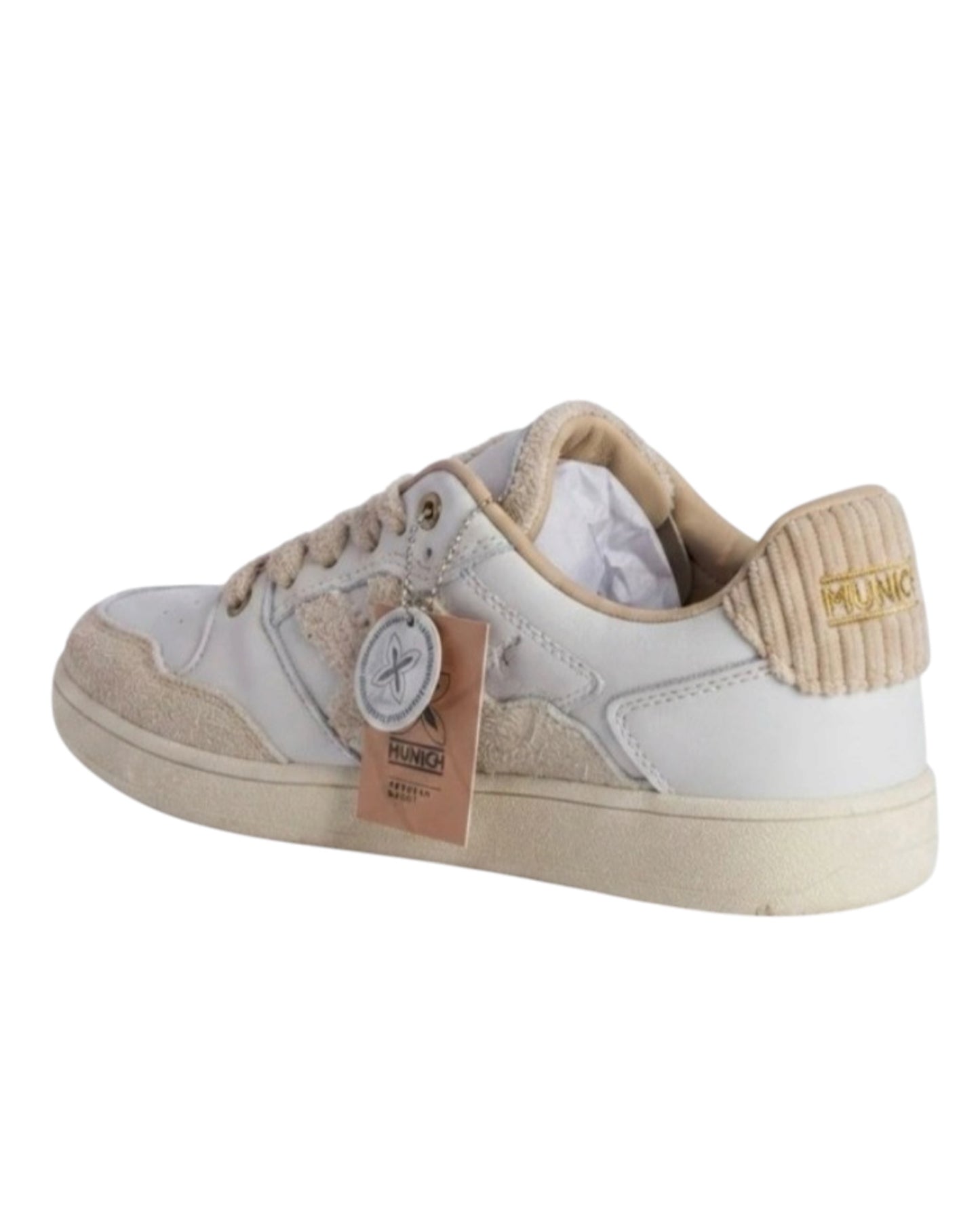 Sneakers Munich Legit 119 Bianco e Crema Uomo