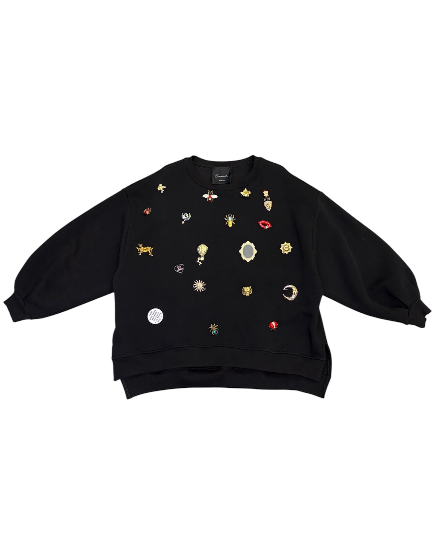Felpa oversize con spille - Souvenir