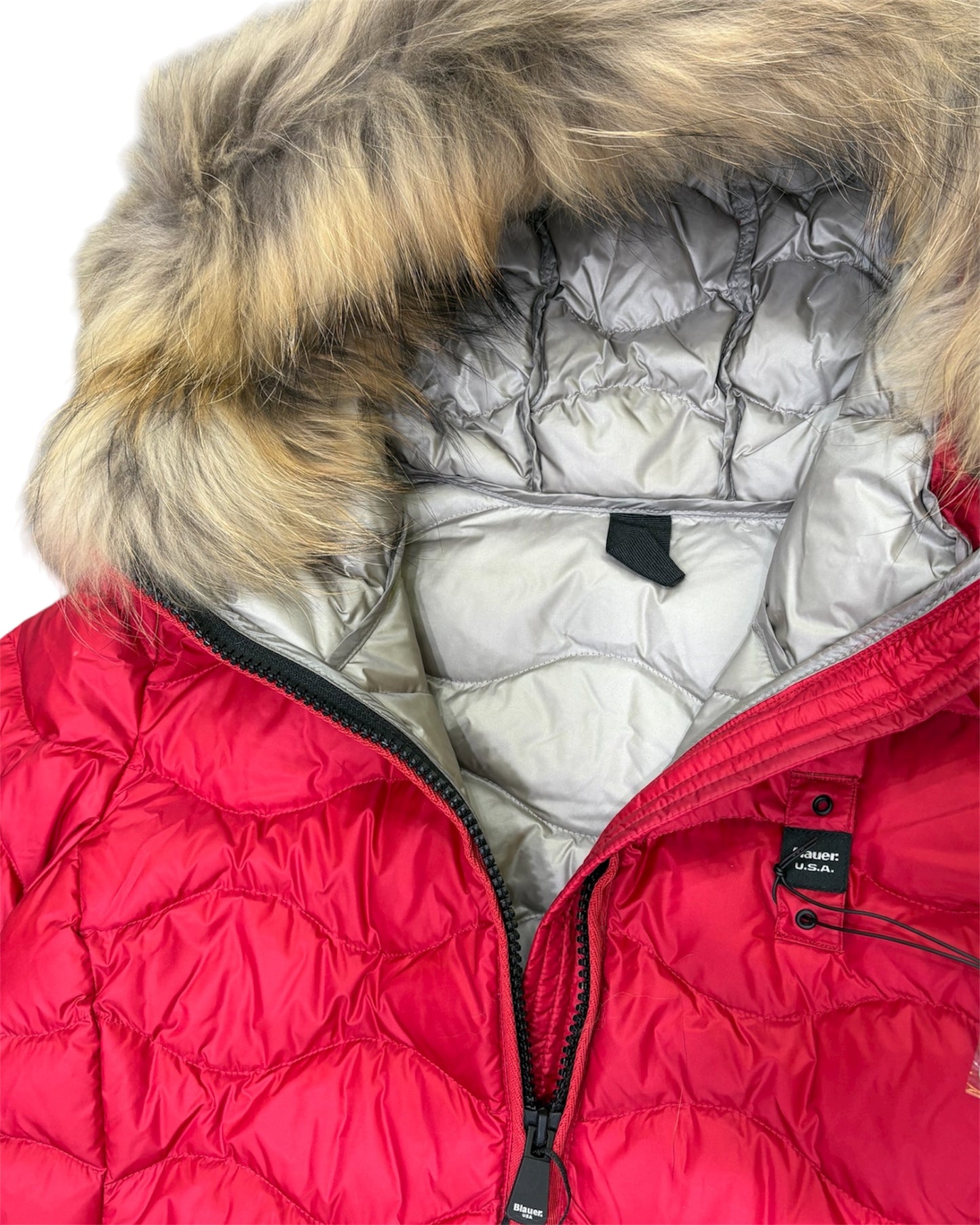 PIUMINO CON BORDO IN PELLICCIA ALDIE - Blauer