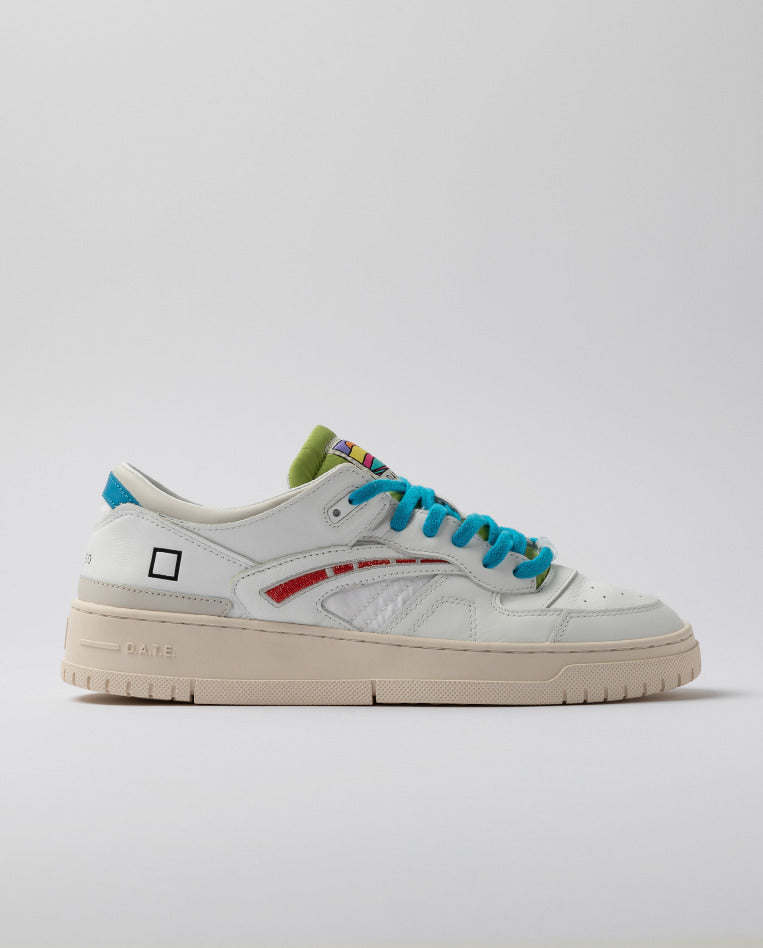 TORNEO 80 COLORED WHITE-RED - D.A.T.E
