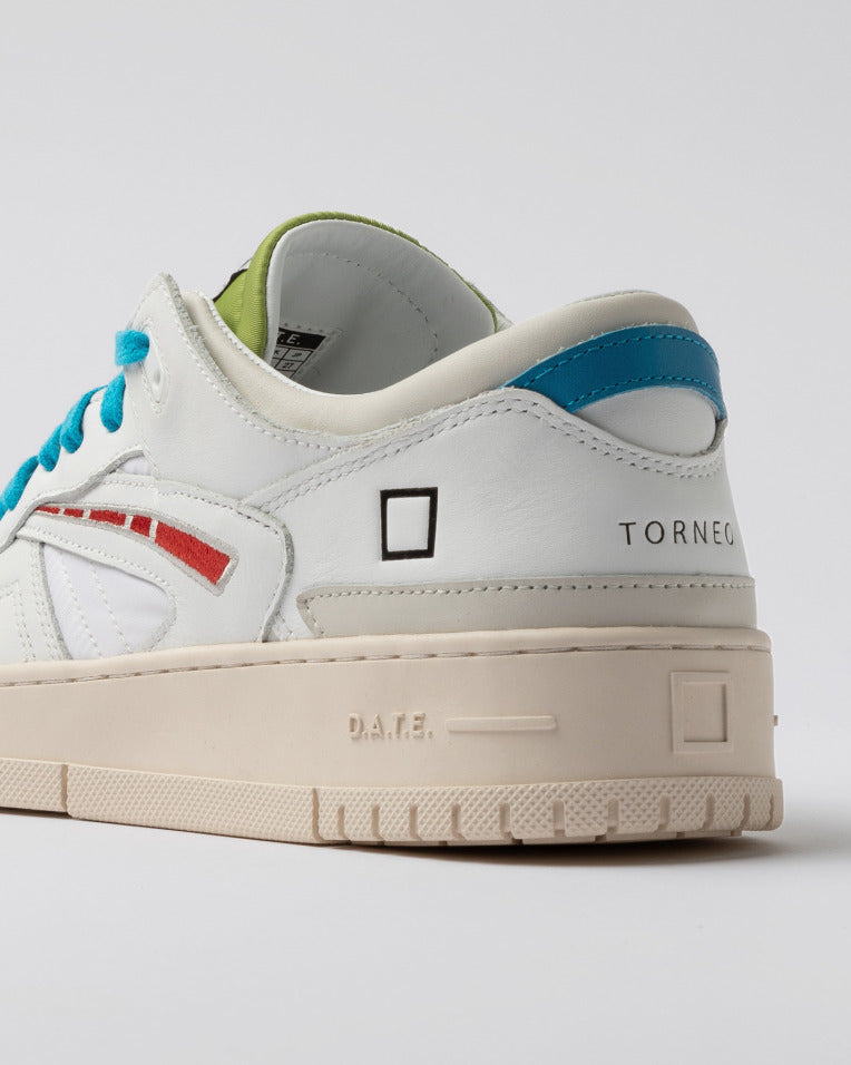 TORNEO 80 COLORED WHITE-RED - D.A.T.E