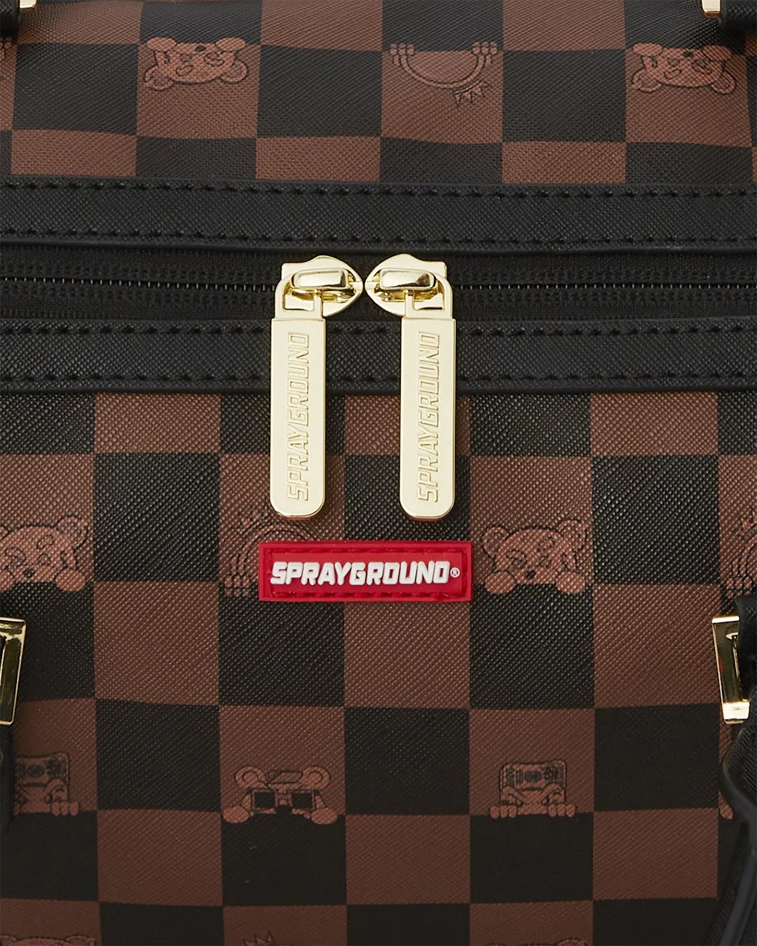 PEEKING CHARACTER CHECK MINI DUFFLE - Sprayground