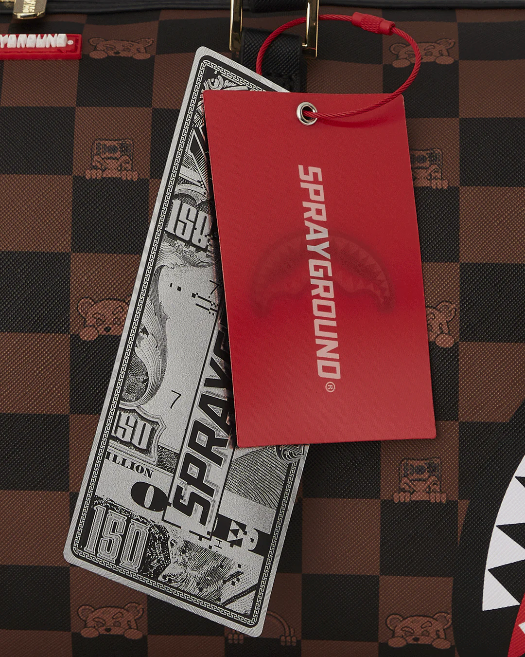 PEEKING CHARACTER CHECK MINI DUFFLE - Sprayground