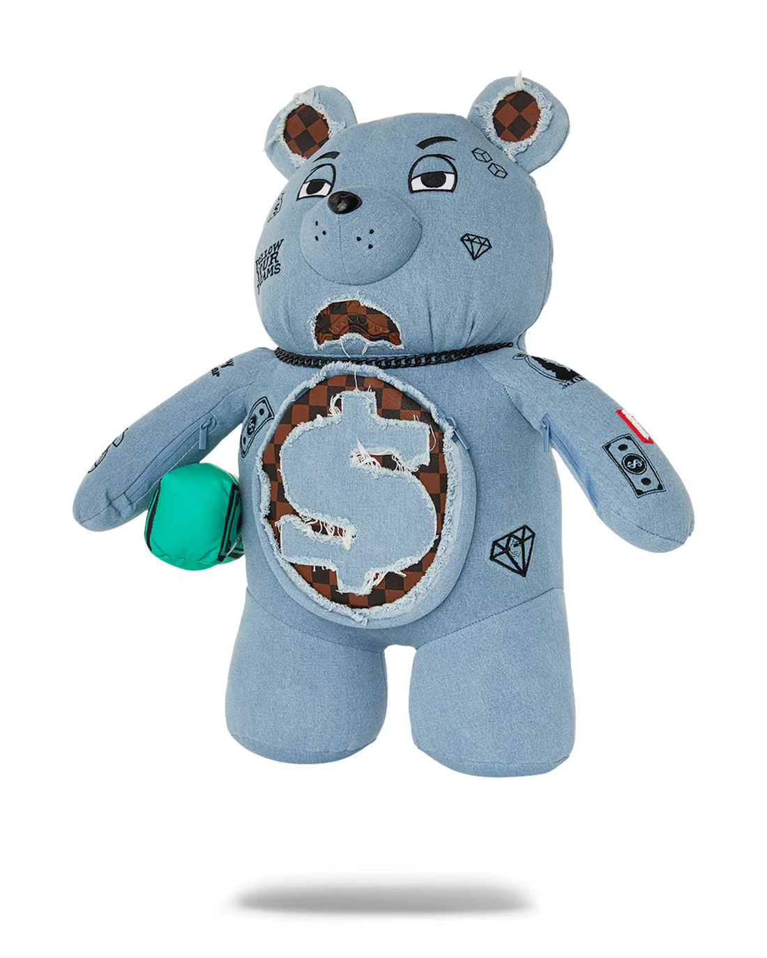 Zaino ORSACCHIOTTO DENIM SHARK MONEYBEAR - Sprayground