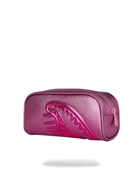 Astuccio Metallic Pink Metallic Drip Pouch Sprayground