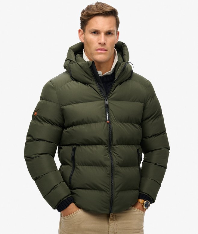 Giacca Puffer con Cappuccio - Superdry