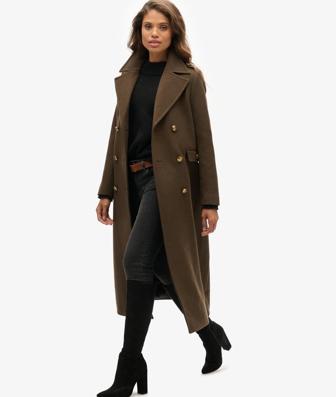 Cappotto Doppiopetto in Misto Lana - Superdry