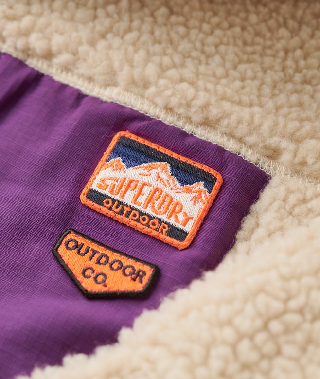 Maglione in pile Vintage Retro a mezza zip - Superdry
