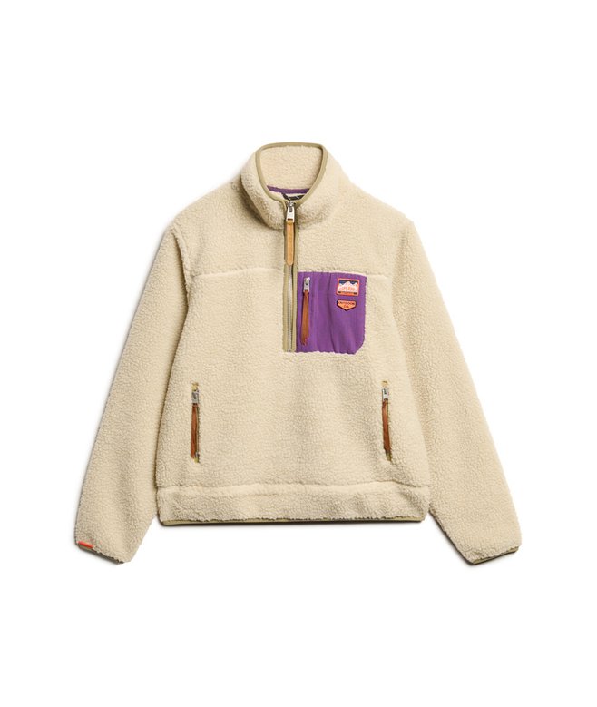 Maglione in pile Vintage Retro a mezza zip - Superdry