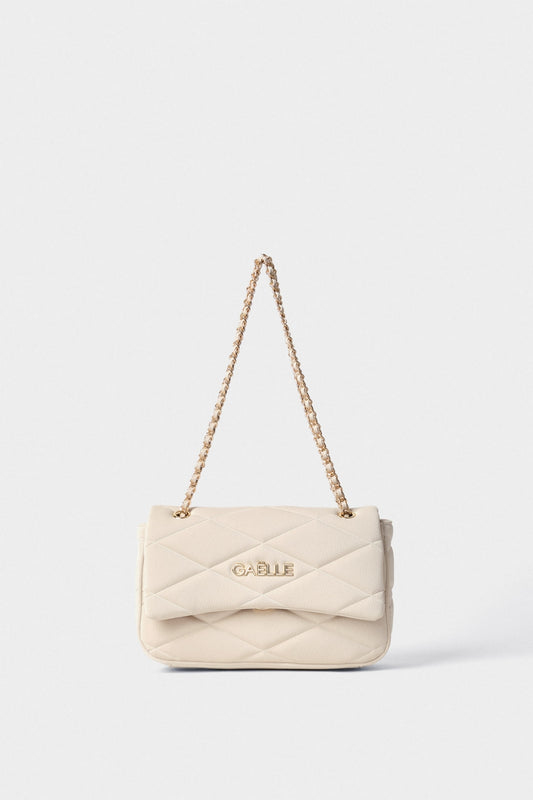 Pochette Matelasse' Puffer Avorio - Gaelle