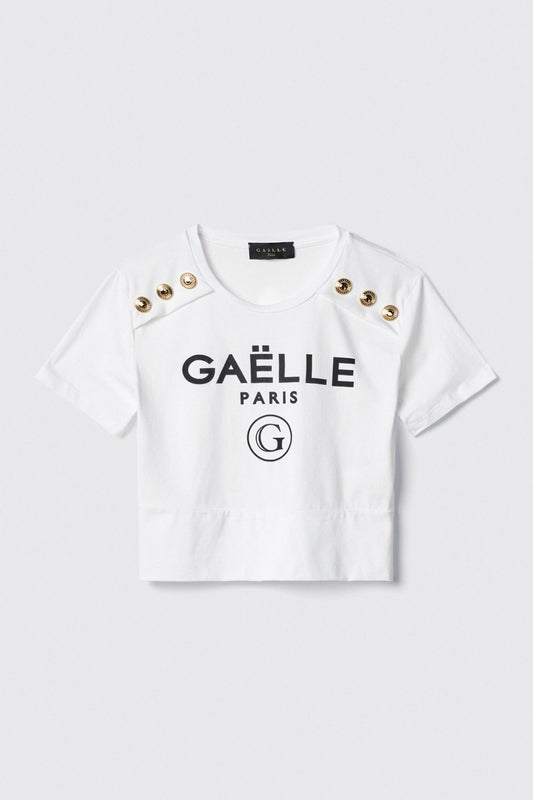 T-shirt crop paricollo - Gaëlle
