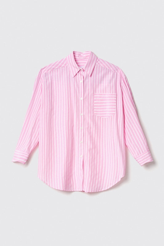 Camicia over in popeline bastonetto - Gaëlle