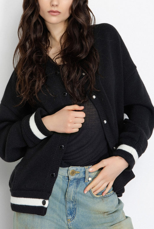 Bomber In Maglia Con Applicazioni Sul Retro- Gaëlle Paris