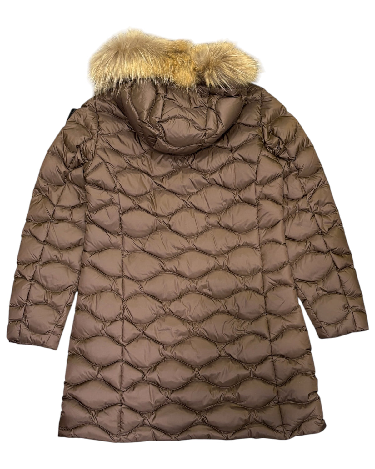 Piumino LYNEL lungo donna con pelliccia removibile.