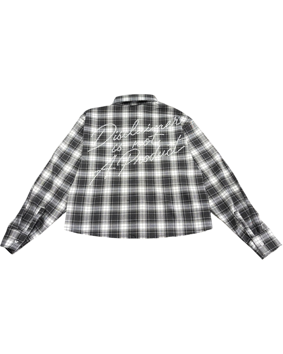 Camicia Crop Donna DISCLAIMER a Quadri