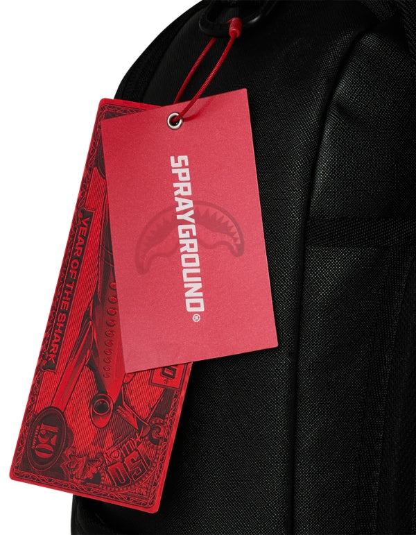 Zaino Sprayground Shark Central Black Embroidered Shark Backpack