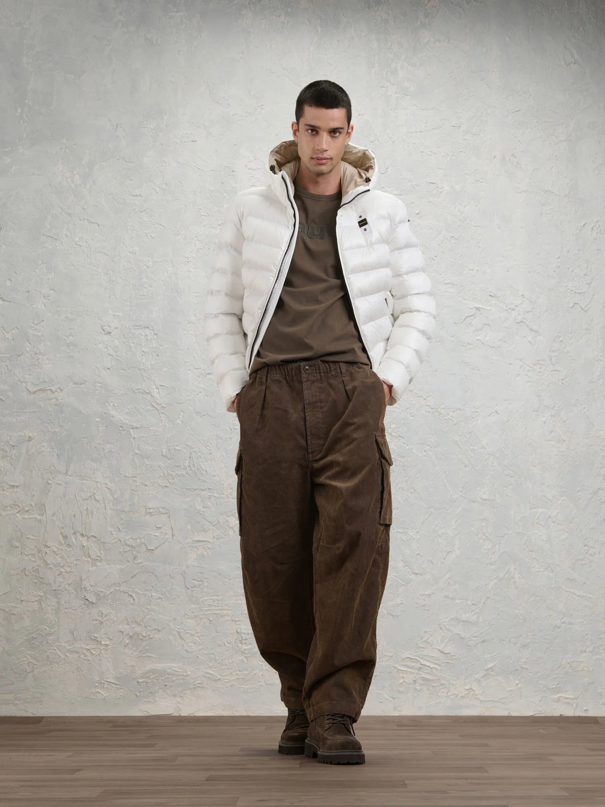 Piumino Uomo ADAMS bianco ottico