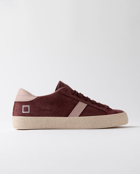 Sneakers Donna D.A.T.E. HILL LOW SUEDE BORDEAUX in Suede Bordeaux