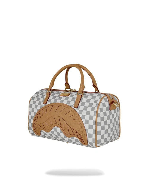 Borsa Sprayground Embossed Cream Check Mini Duffle