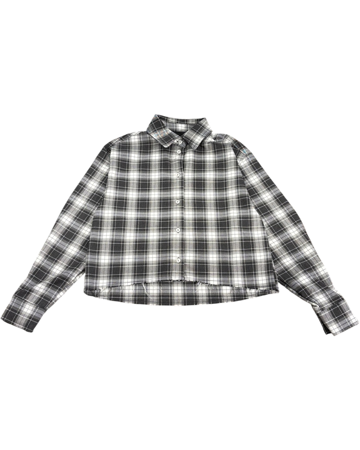 Camicia Crop Donna DISCLAIMER a Quadri