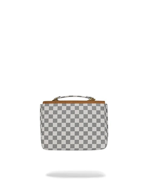 Borsa a Spalla Sprayground Embossed Cream Check Handbag Donna