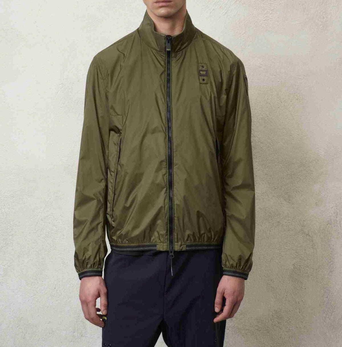 Giubbino Uomo BLAUER in Nylon con Zip Doppio Cursore Regular Fit