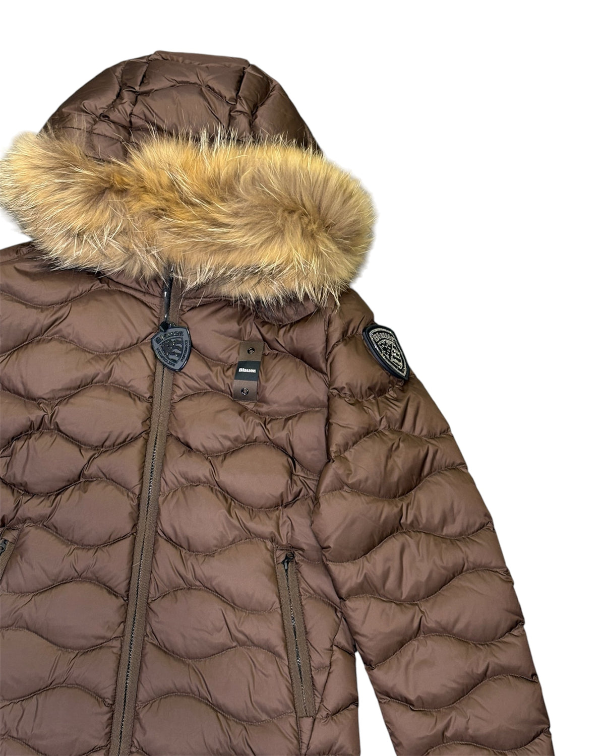 Piumino LYNEL lungo donna con pelliccia removibile.