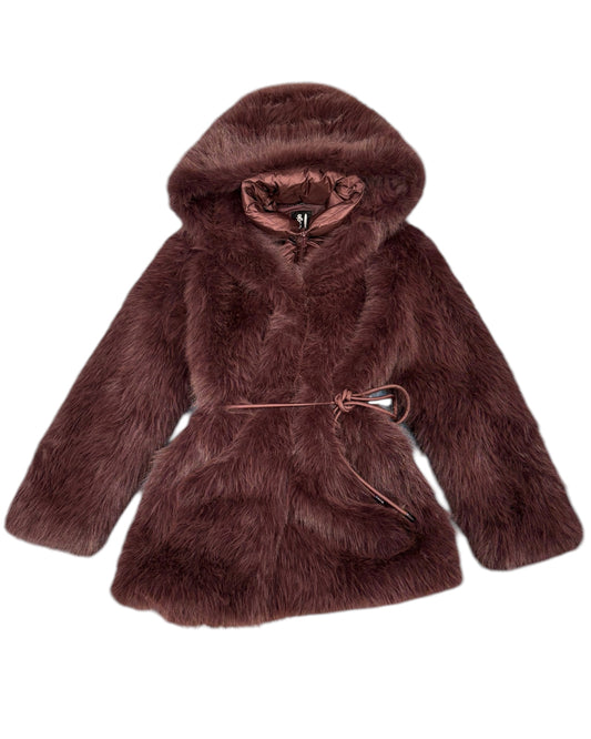 Ecopelliccia Bomboogie Donna Corta con Cappuccio