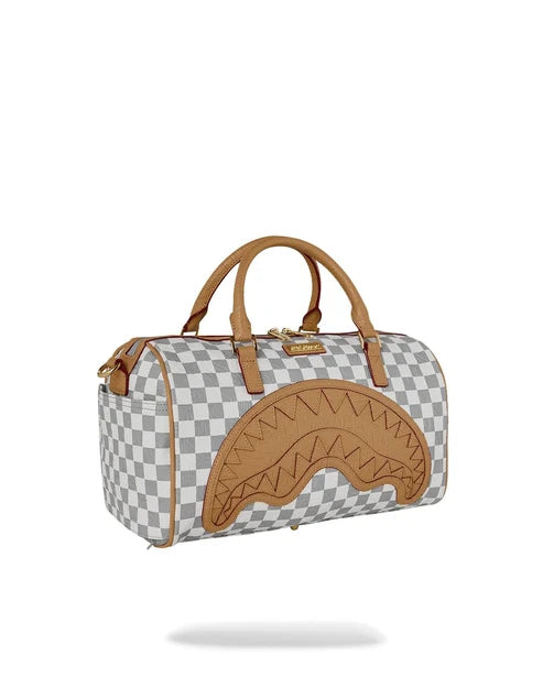 Borsa Sprayground Embossed Cream Check Mini Duffle