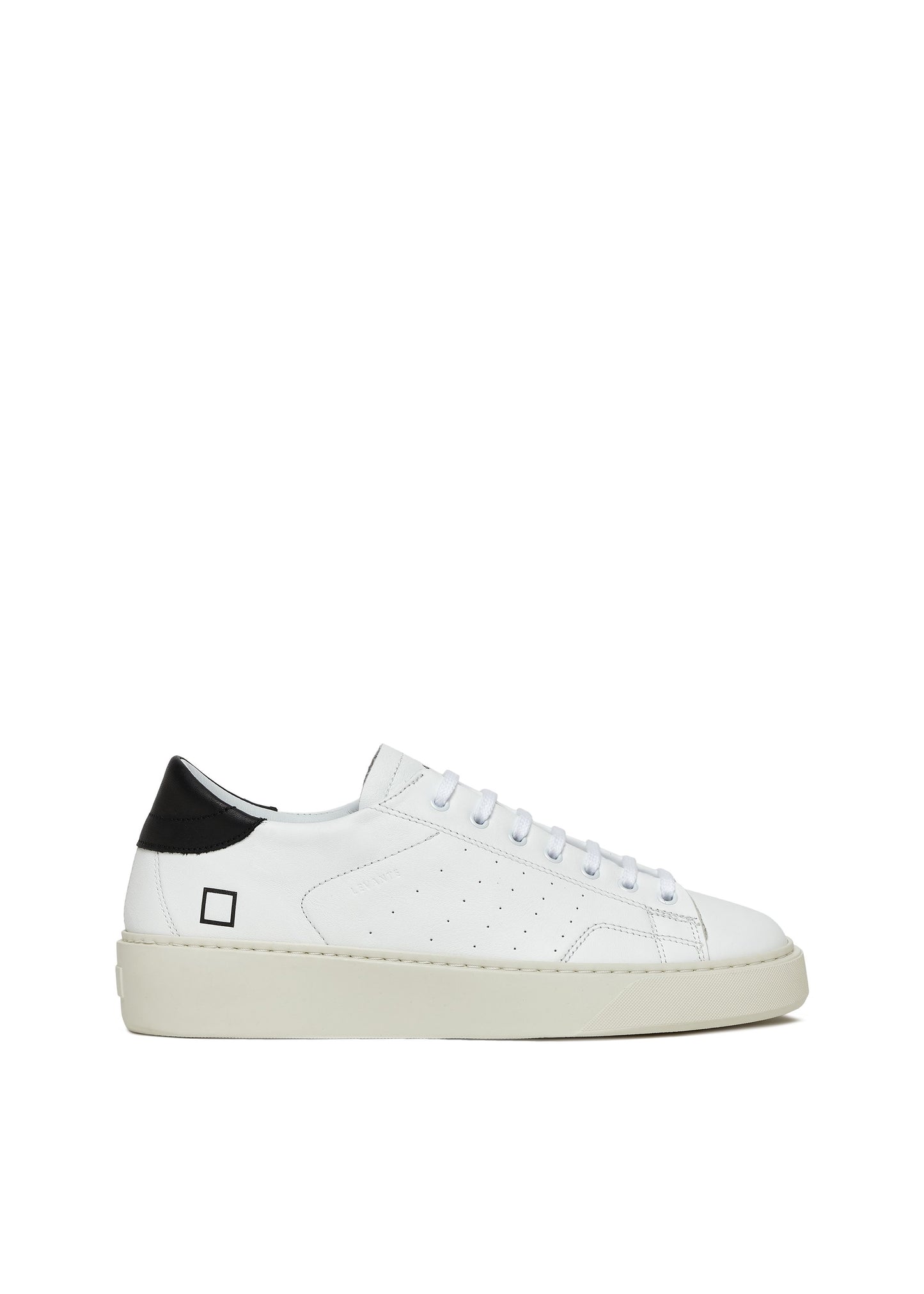 Sneakers LEVANTE CALF WHITE-BLACK - D.A.T.E