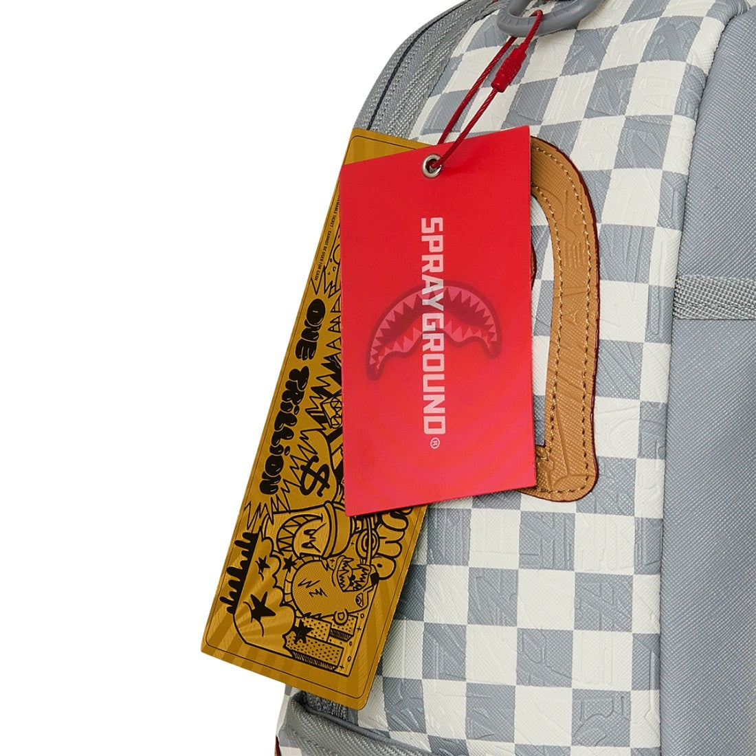 Zaino Sprayground Embossed Cream Check
