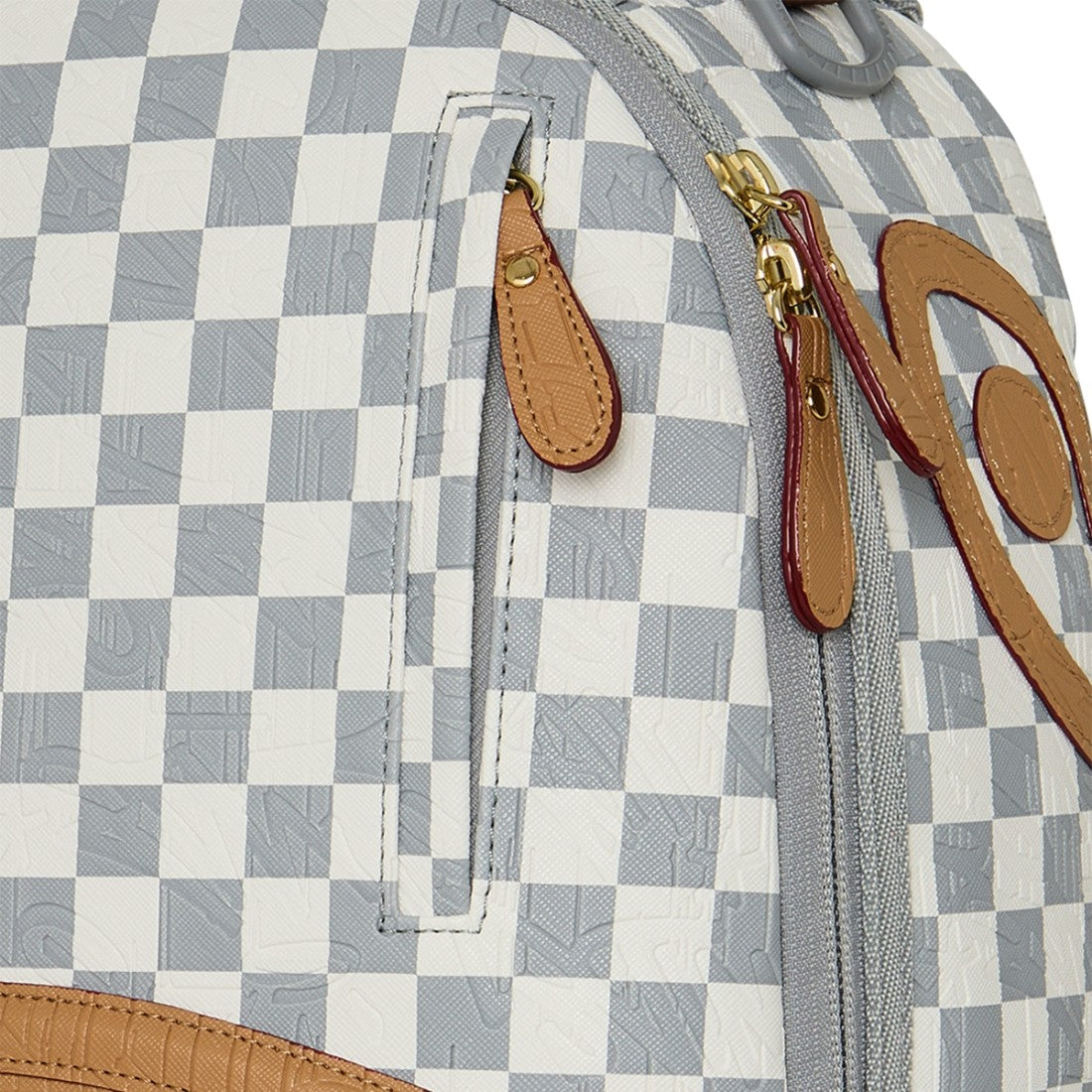 Zaino Sprayground Embossed Cream Check