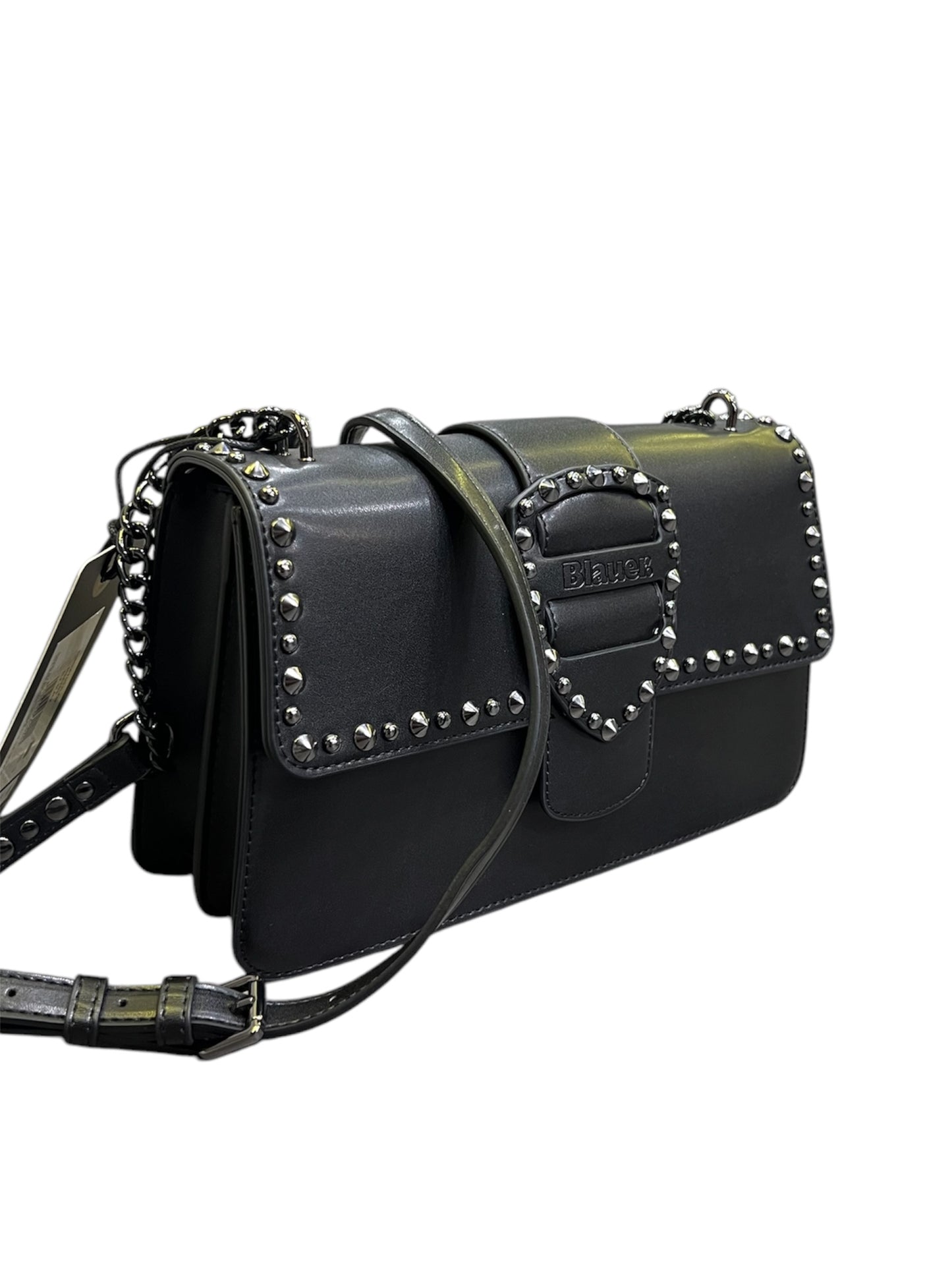 Borsa con borchie - Blauer