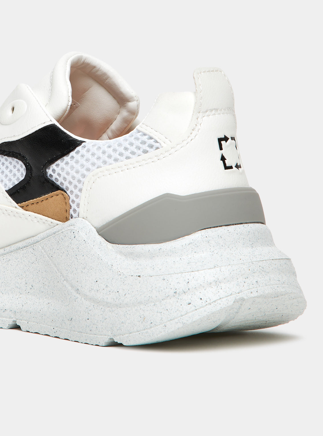 Sneakers FUGA ECO VEGAN WHITE-BLACK - D.A.T.E