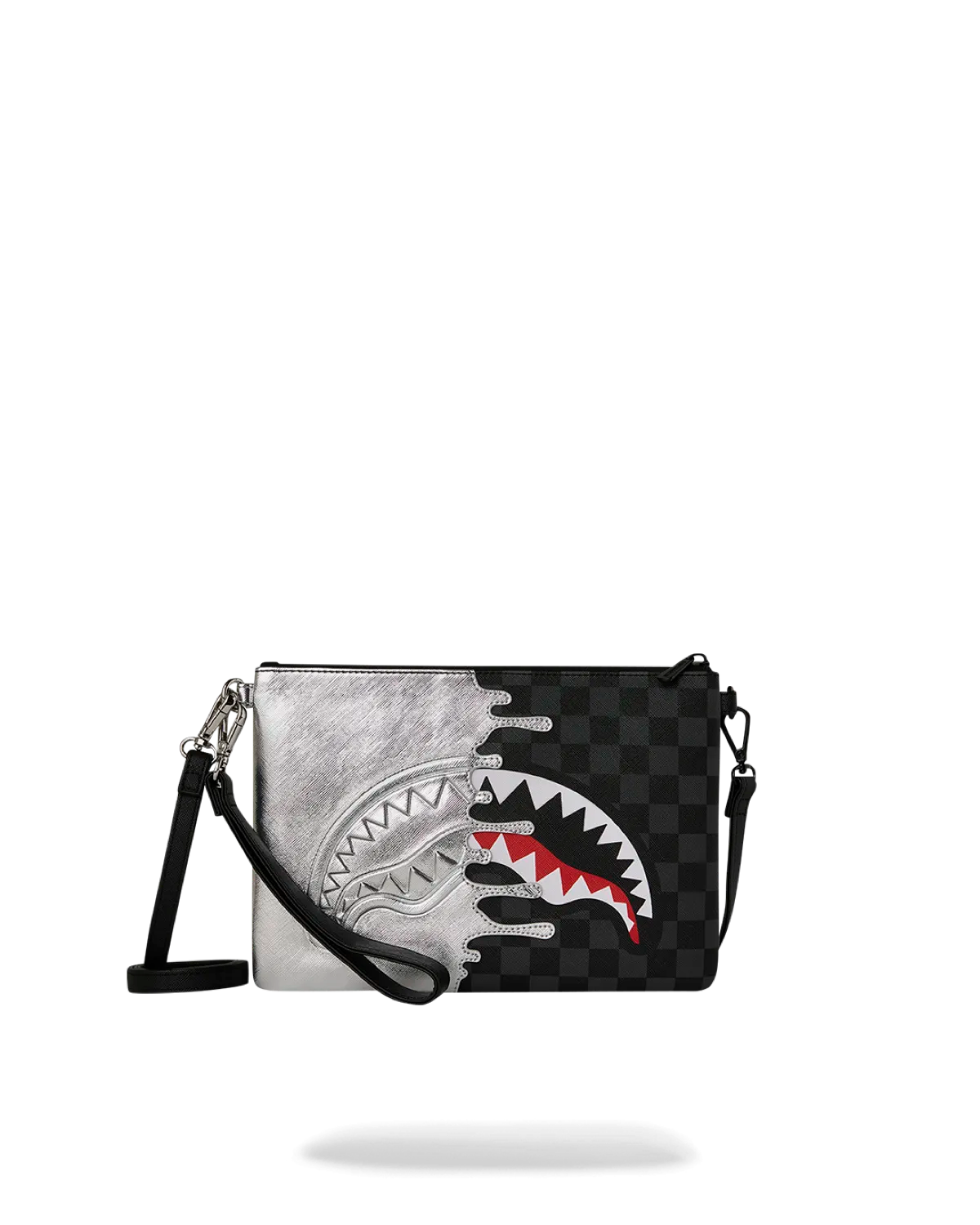 Pochette Silver Side Drip Crossover Clutch Sprayground