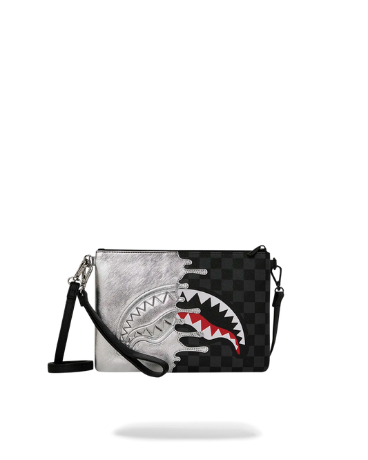 Pochette Silver Side Drip Crossover Clutch Sprayground