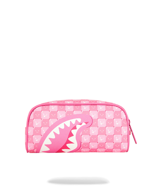 Astuccio Sprayground Pink New Check Faces Pouch