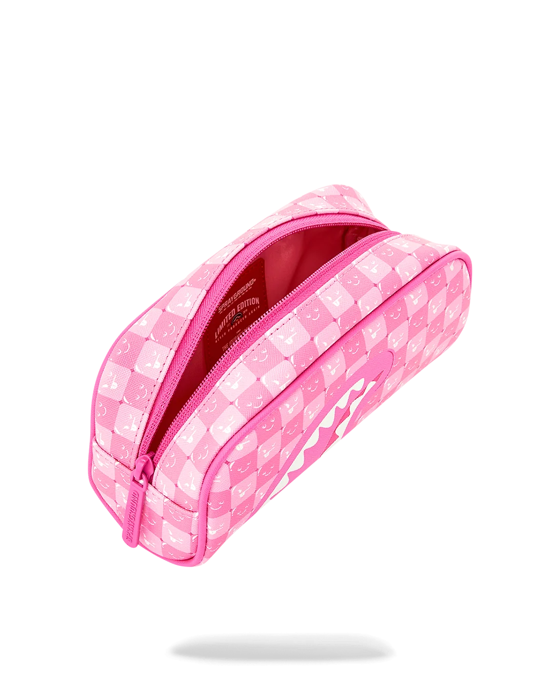 Astuccio Sprayground Pink New Check Faces Pouch